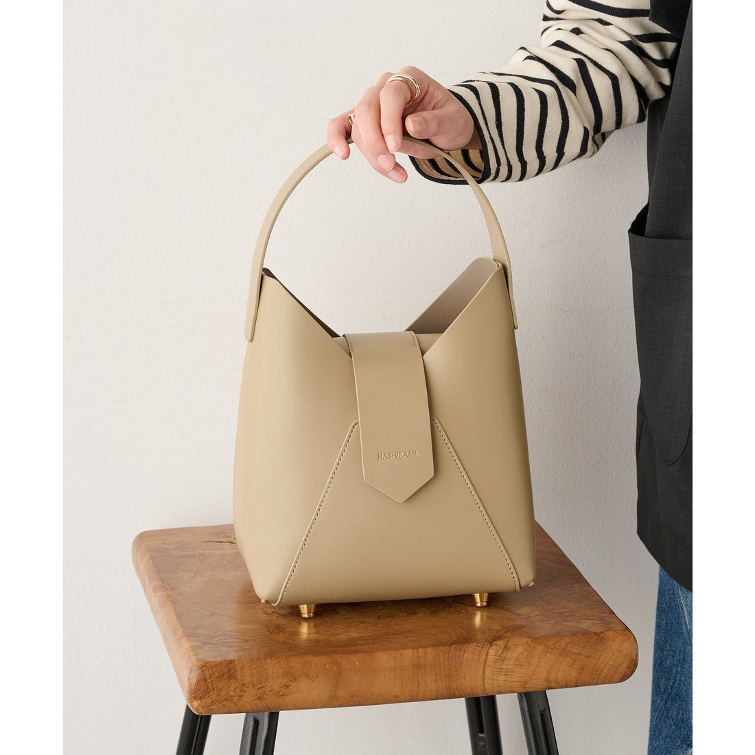 ハシバミ HASHIBAMI フェズ ワンハンドルバッグ （ベージュ系その他2