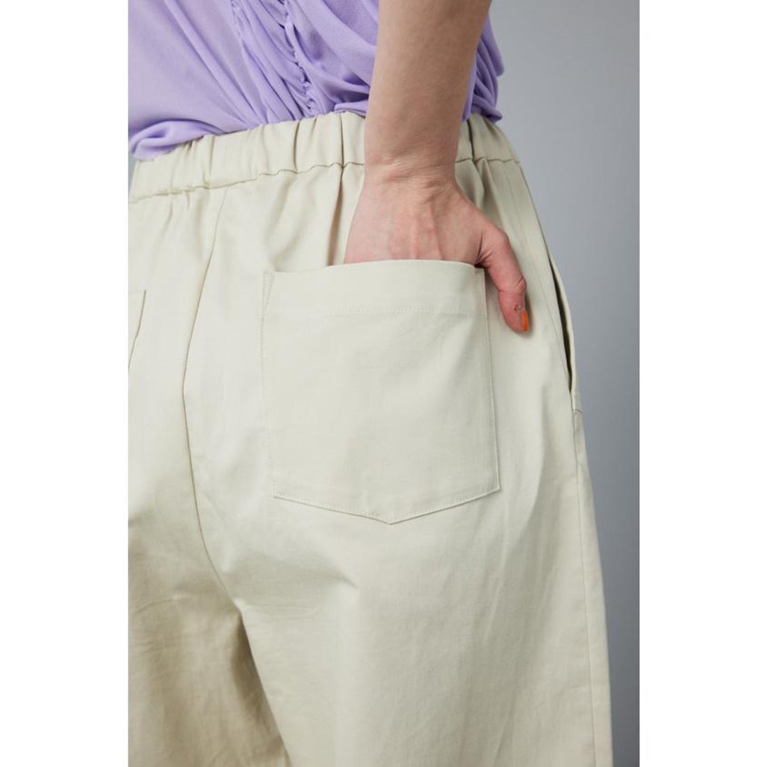 ヘリンドットサイ HeRIN.CYE Cocoon cuff pants （KHA