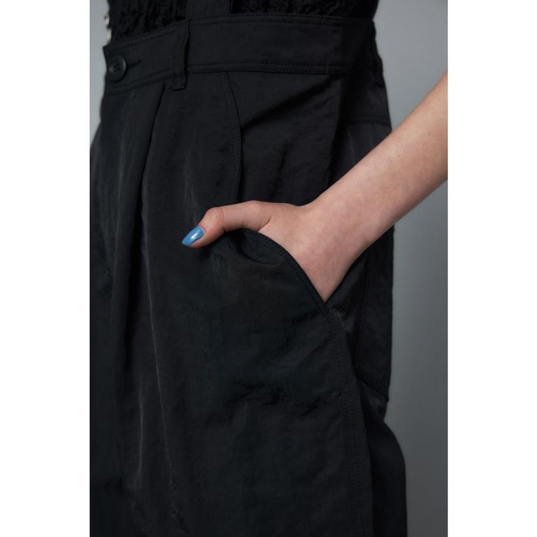 ヘリンドットサイ HeRIN.CYE Wide salopette （D/BLU3