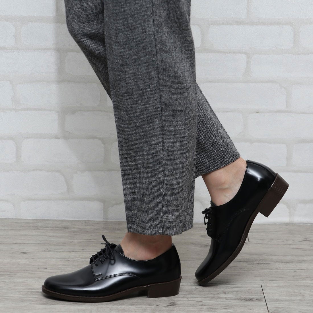 ハルタ HARUTA レースアップシューズ （ブラック） -靴＆ファッション