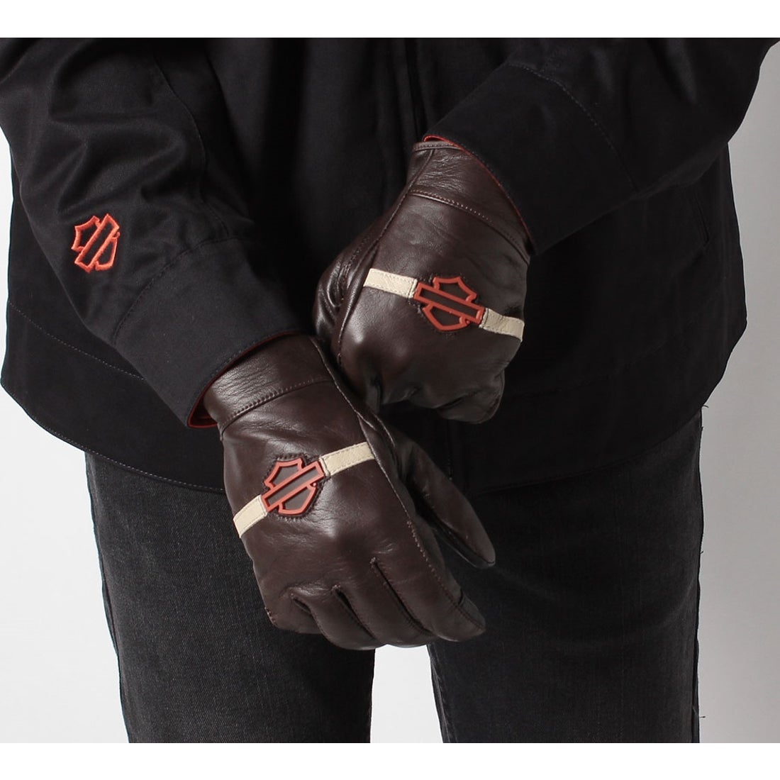 絶賛断捨離テン ハーレーダビッドソン オーバーオール 本革 ダーク