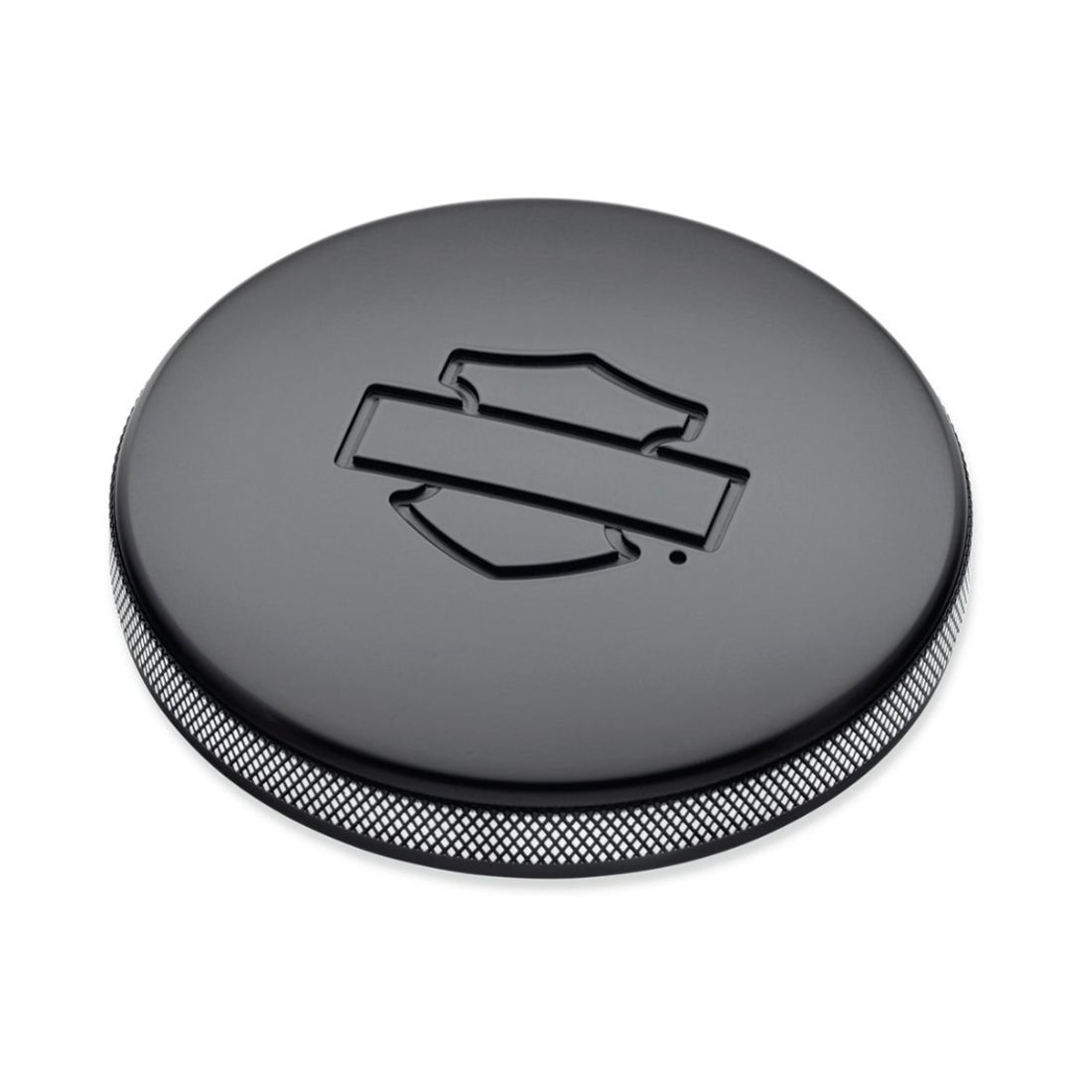 レフトサイド・フュエルタンクキャップ・ダイモンドブラック -ハーレー