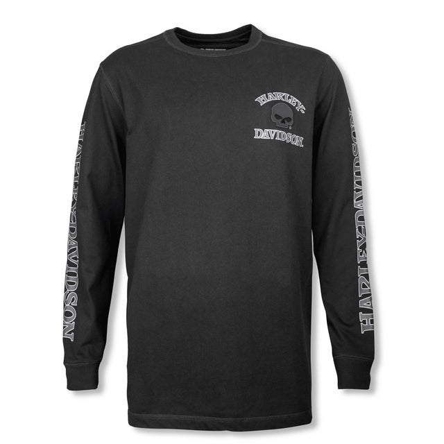 ウィリー G スカル ロングスリーブ T シャツ （ブラック） -ハーレー