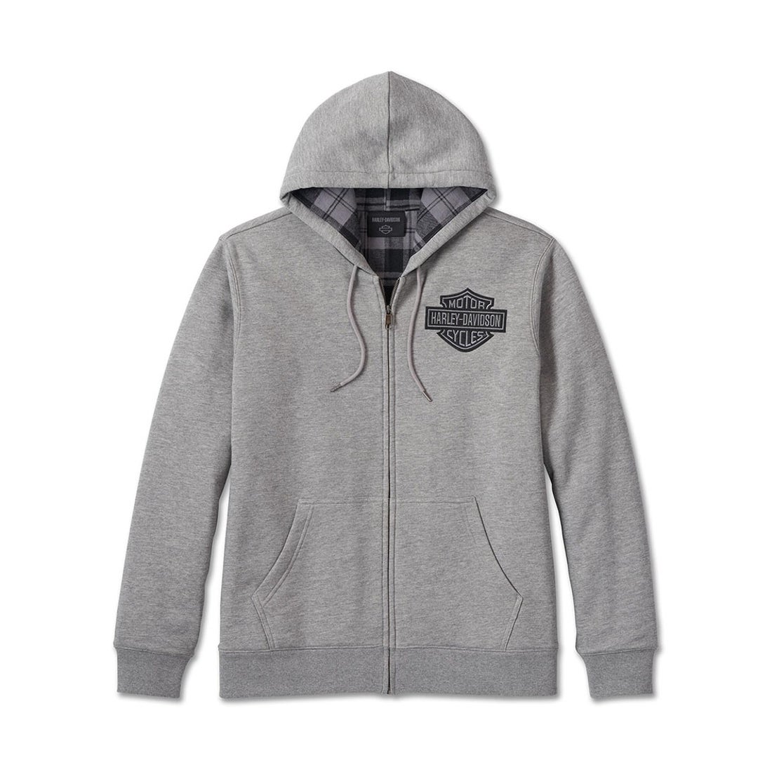 バー＆シールド裏起毛ジップアップフーディー -ハーレーダビッドソン
