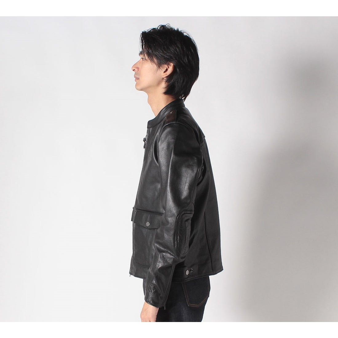 H-Dレイヤリングシステムのキャプテンレザージャケット -ハーレー