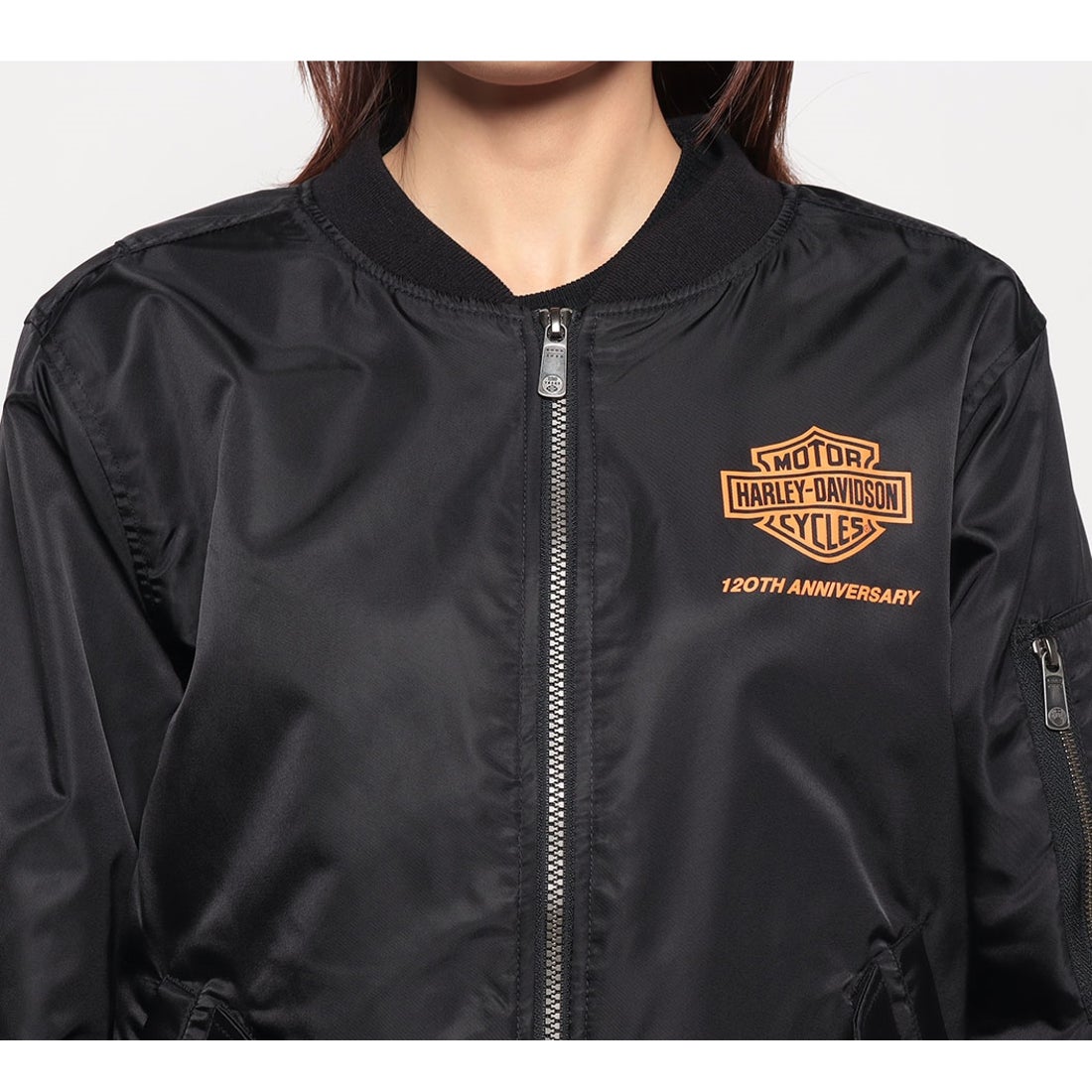 120周年記念ボンバージャケット ブラック -ハーレーダビッドソン公式