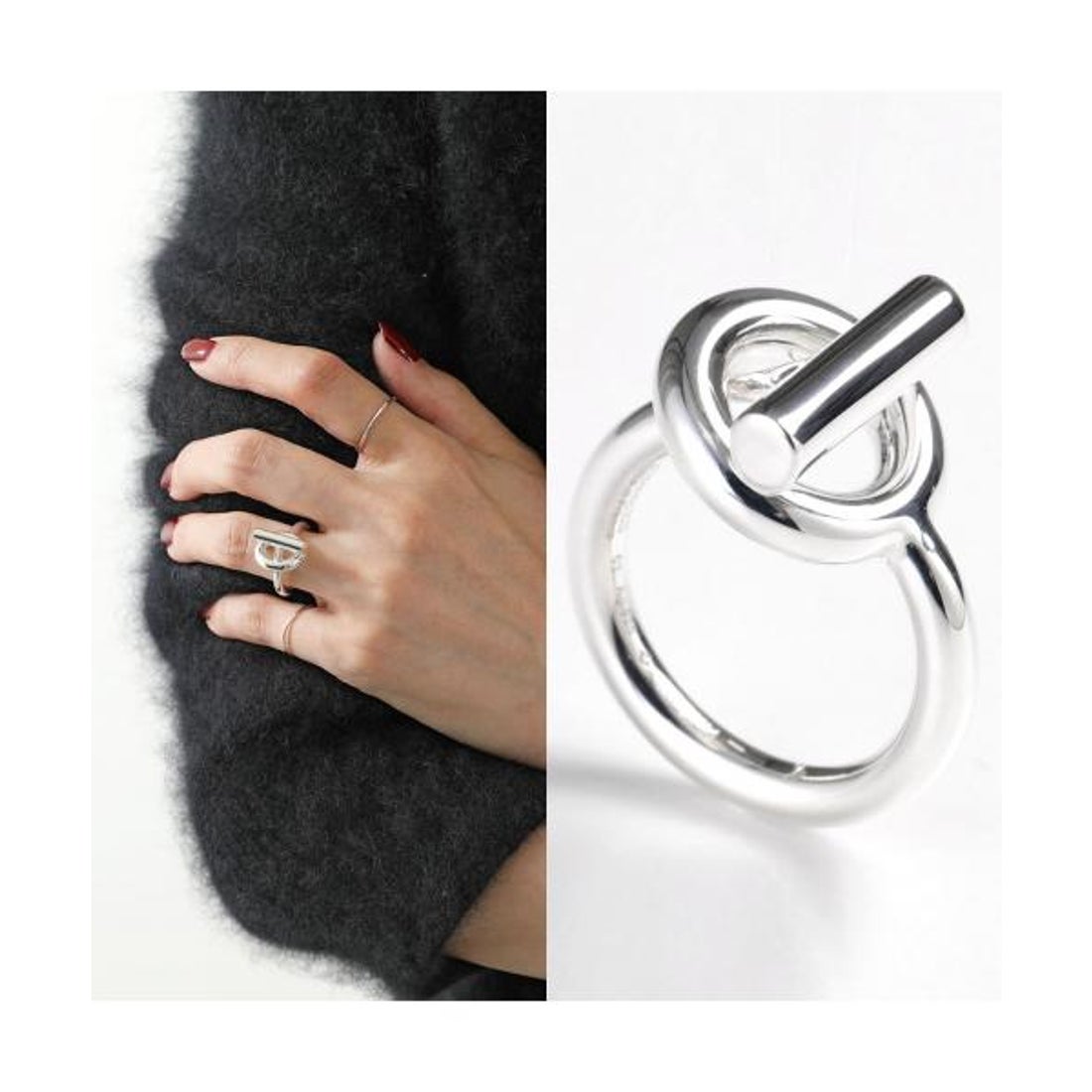 エルメス Hermes HERMES リング エシャペ Echappee MM