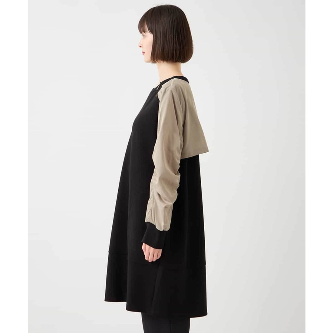 ヒロコ ビス HIROKO BIS タフタジョイントデザインチュニック