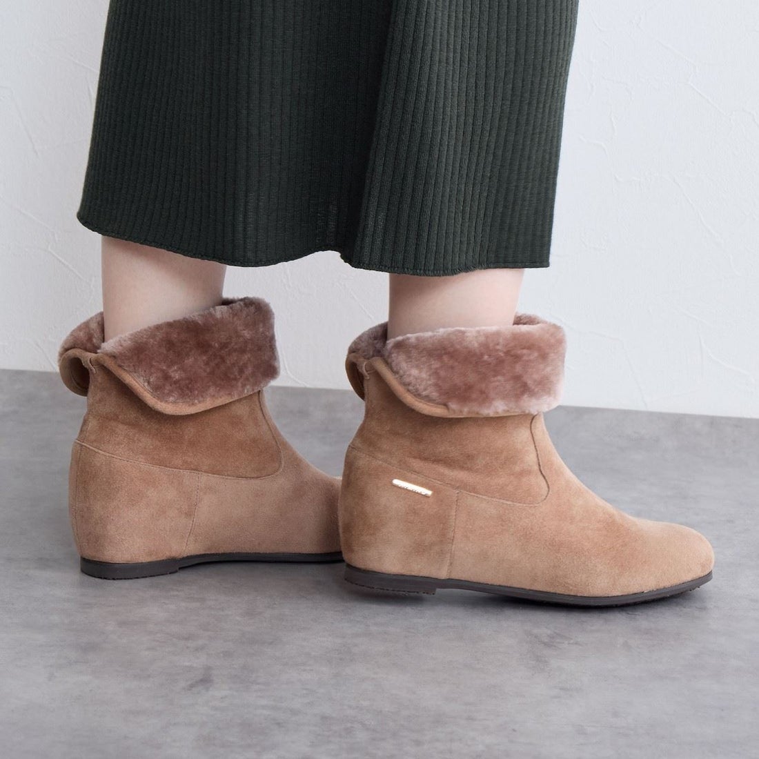 ヒミコ 卑弥呼 2WAYファーブーツ/641418 （ブラウン） -靴