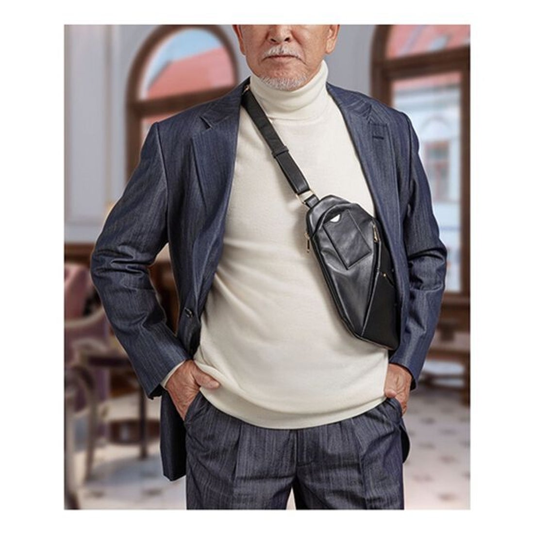 I・E・I SELECTION スマホ＆IC カード ＜紳士の漆黒ホルスター＞ 高級