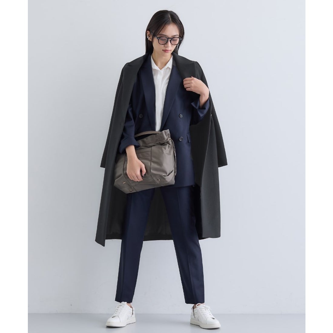 インディヴィ INDIVI 【名品コート／日本製】ウール100％チェスター