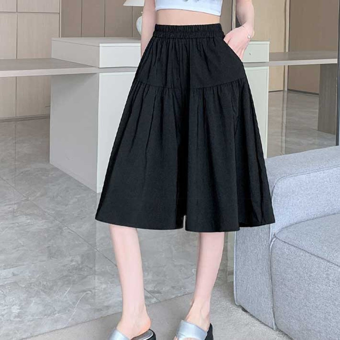 アイカ ica キュロットスカート キュロットパンツ ハーフパンツ