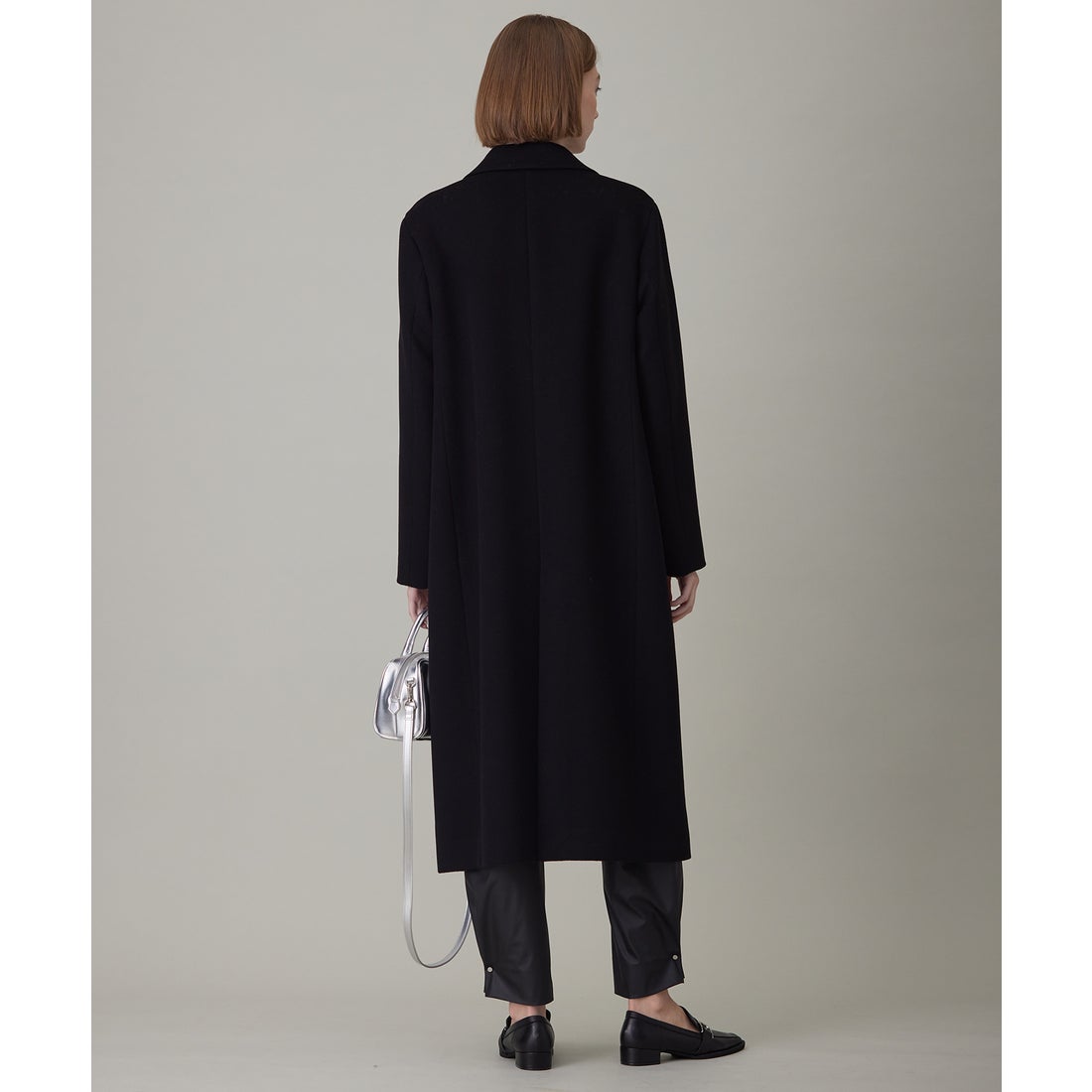 ICB L ロロピアーナウールカシミヤ チェスターコート （ブラック系