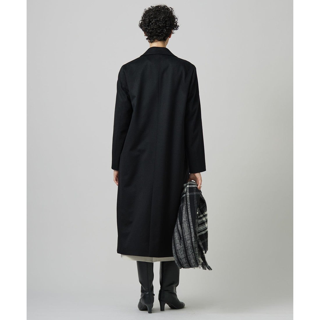 ICB L ピュアカシミヤ チェスターコート （キャメル系） -靴