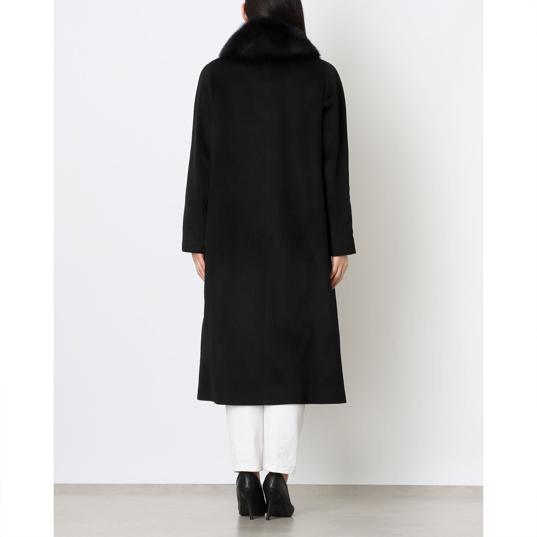 ジョワクレール Joieclair カシミヤ100%コート フォックス衿