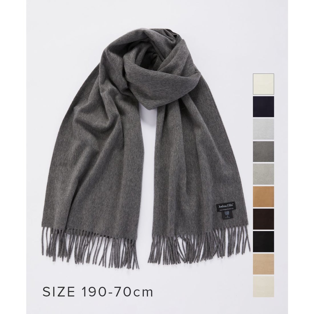 ジョシュアエリス Joshua Ellis マフラー メンズ レディース 70×190