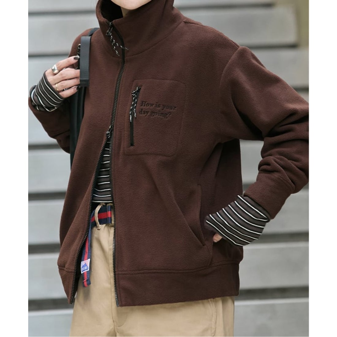 ジャーナルスタンダード JOURNAL STANDARD フリースダブルジップ