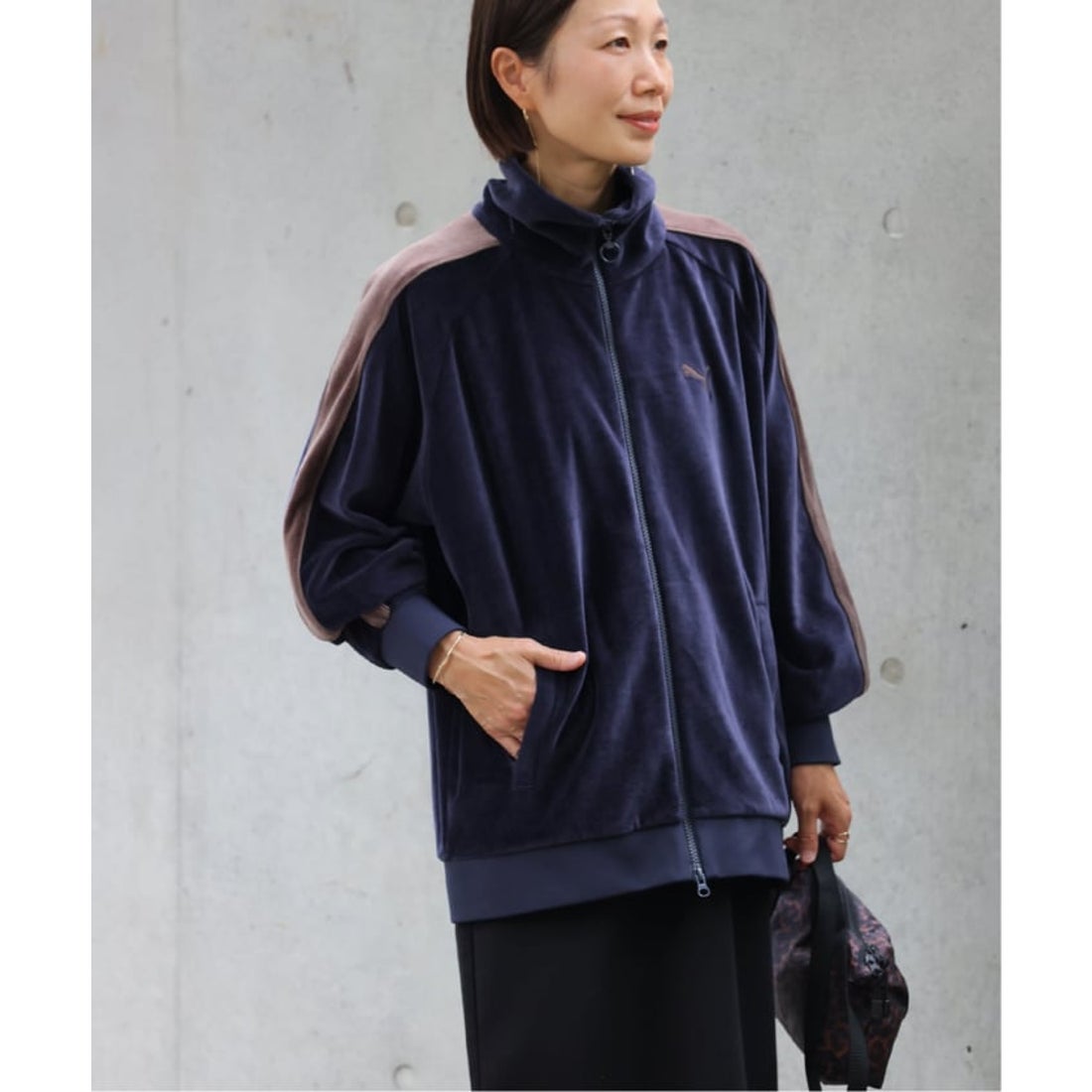 PUMA T7JKT ジップアップジャケット ネイビー PUMA T7JKT ジップアップ