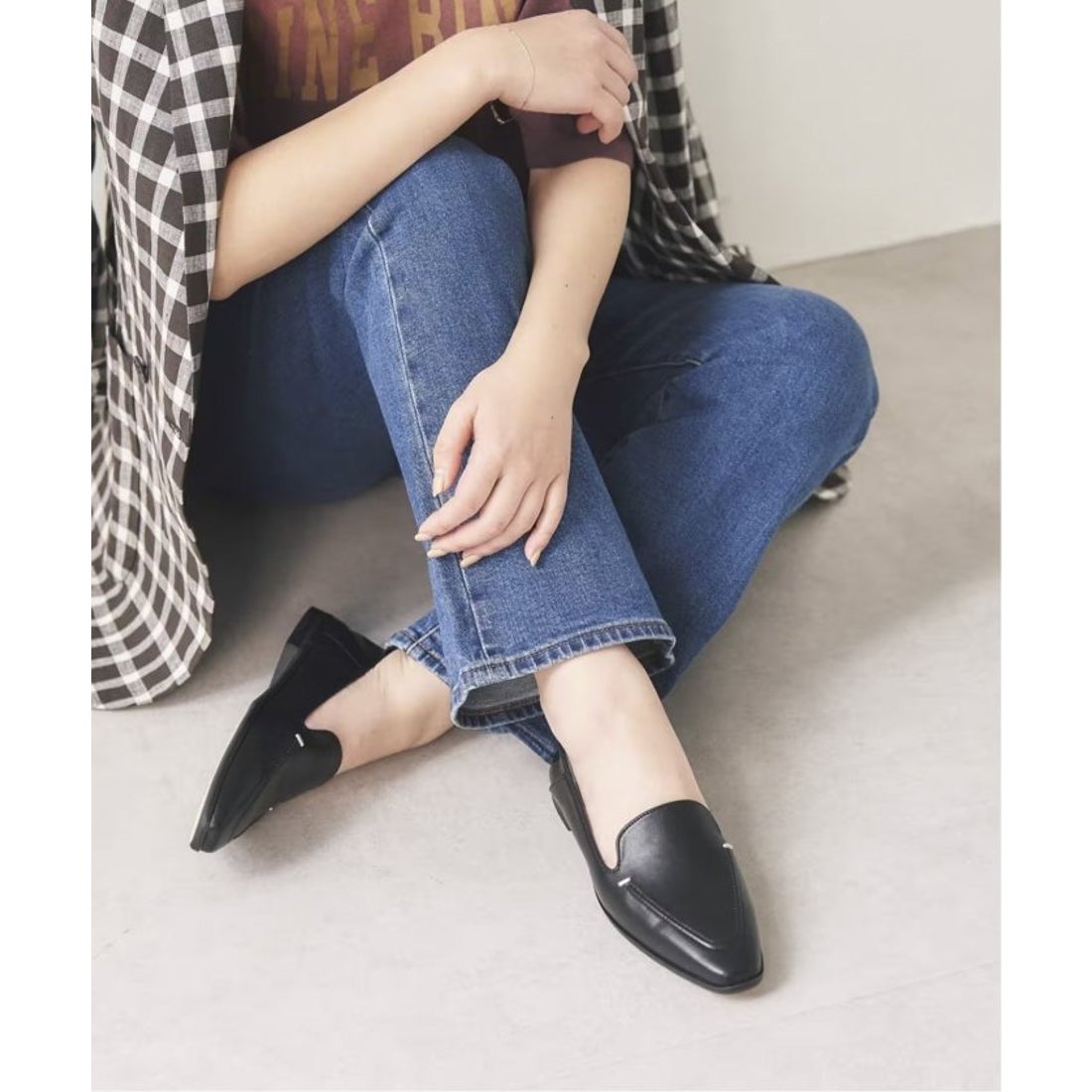 ル タロン LE TALON 《追加》スクエアステッチソフトローファー