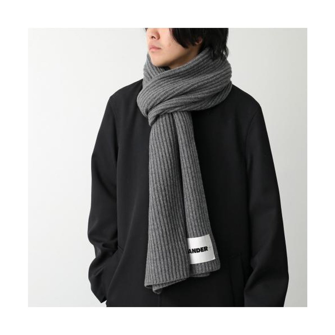 ジルサンダー Jil Sander JIL SANDER+ マフラー J47ZZ0125 J14737 リブ