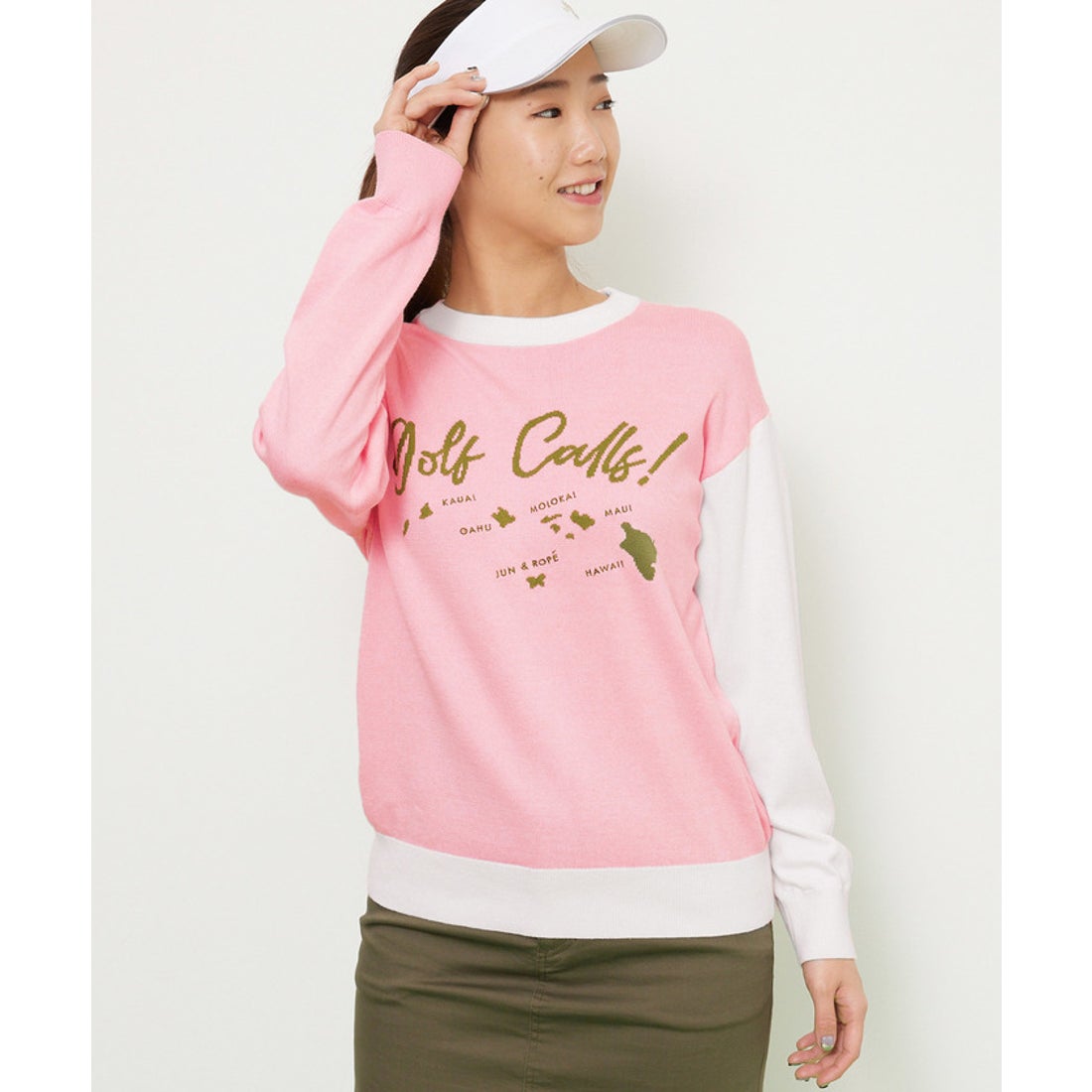 た*ん様 JUN&ROPE'（ジュンアンドロペ）のピンクニットジャケット た