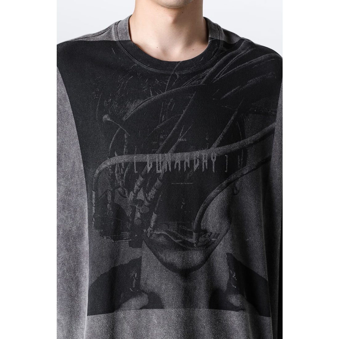 ユリウス JULIUS JD Lunarchy Graphic Tee（Dust × BK） 通販 大阪