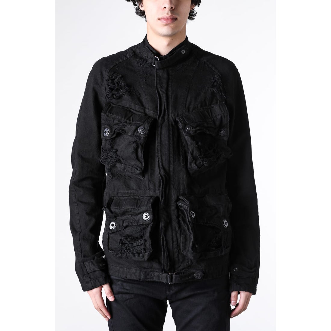 ユリウス JULIUS 12oz DENIM JACKET （BLACK） -FASCINATE