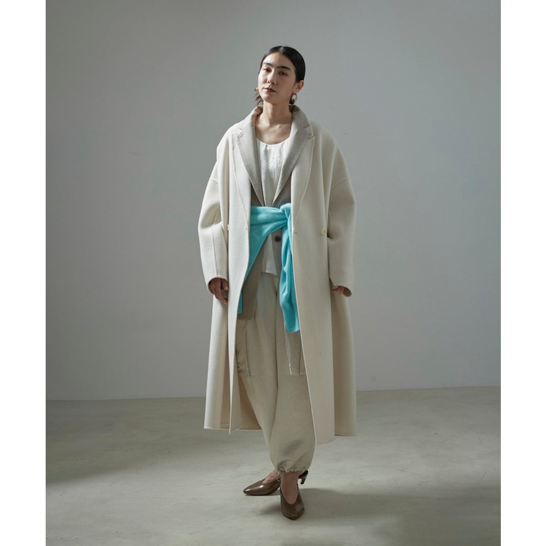 サロン アダム エ ロペ SALON adam et rope' カシミヤ深Vネックニット