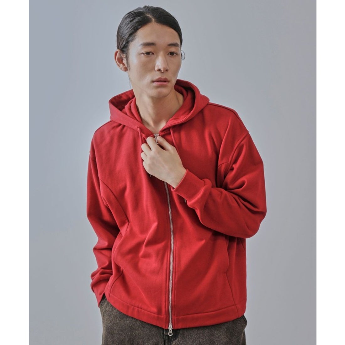 ジュンレッド JUNRed ジップショートパーカー （レッド（60