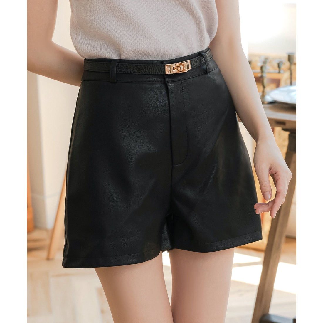 ジュリアブティック JULIA BOUTIQUE ベルトデザインフェイクレザー