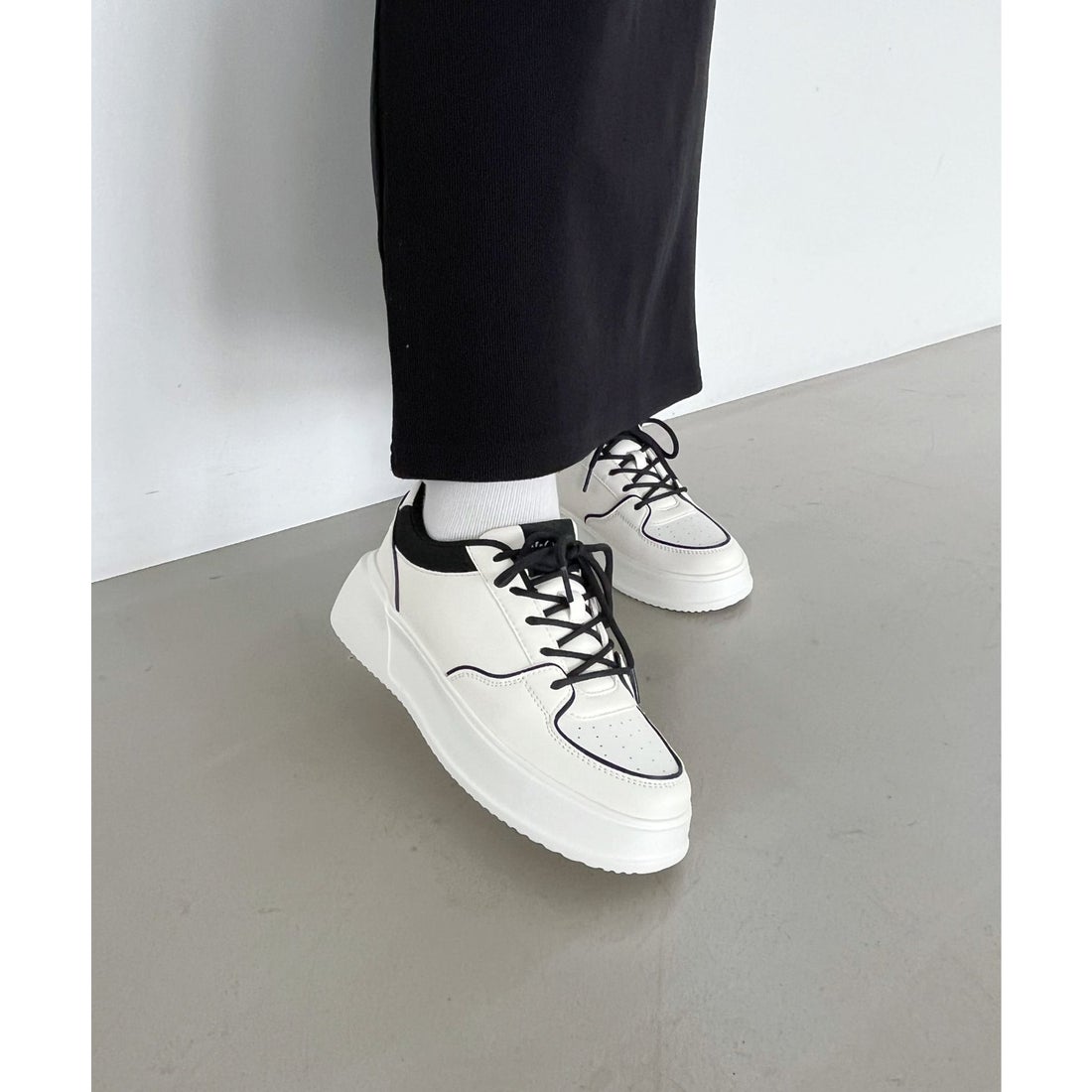 ORiental TRaffic 【新色追加】バイカラーボリュームソールスニーカー