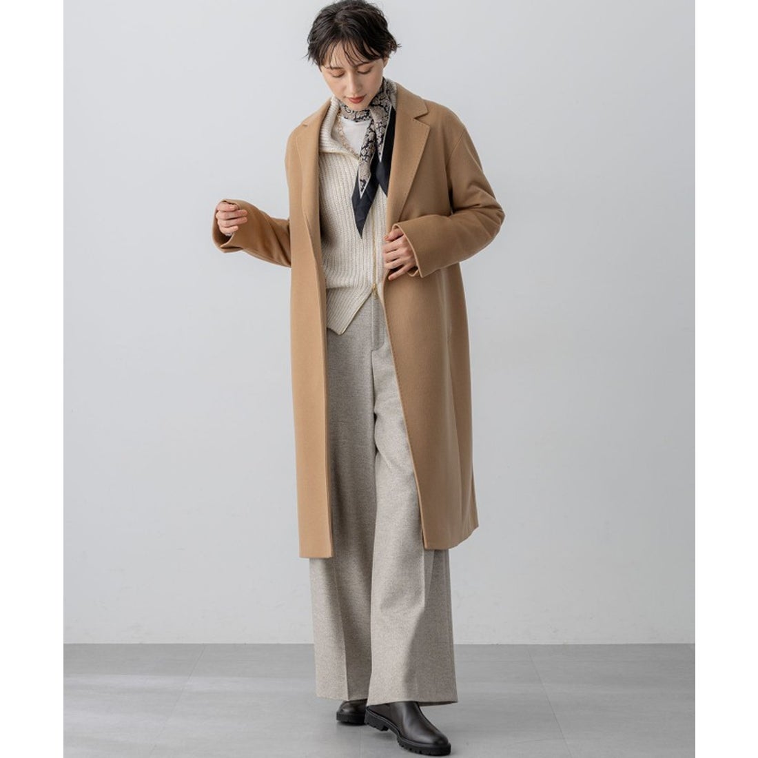 GOLF 蓄熱裏地 ジップアップニットブルゾン S GOLF 蓄熱裏地 ジップ