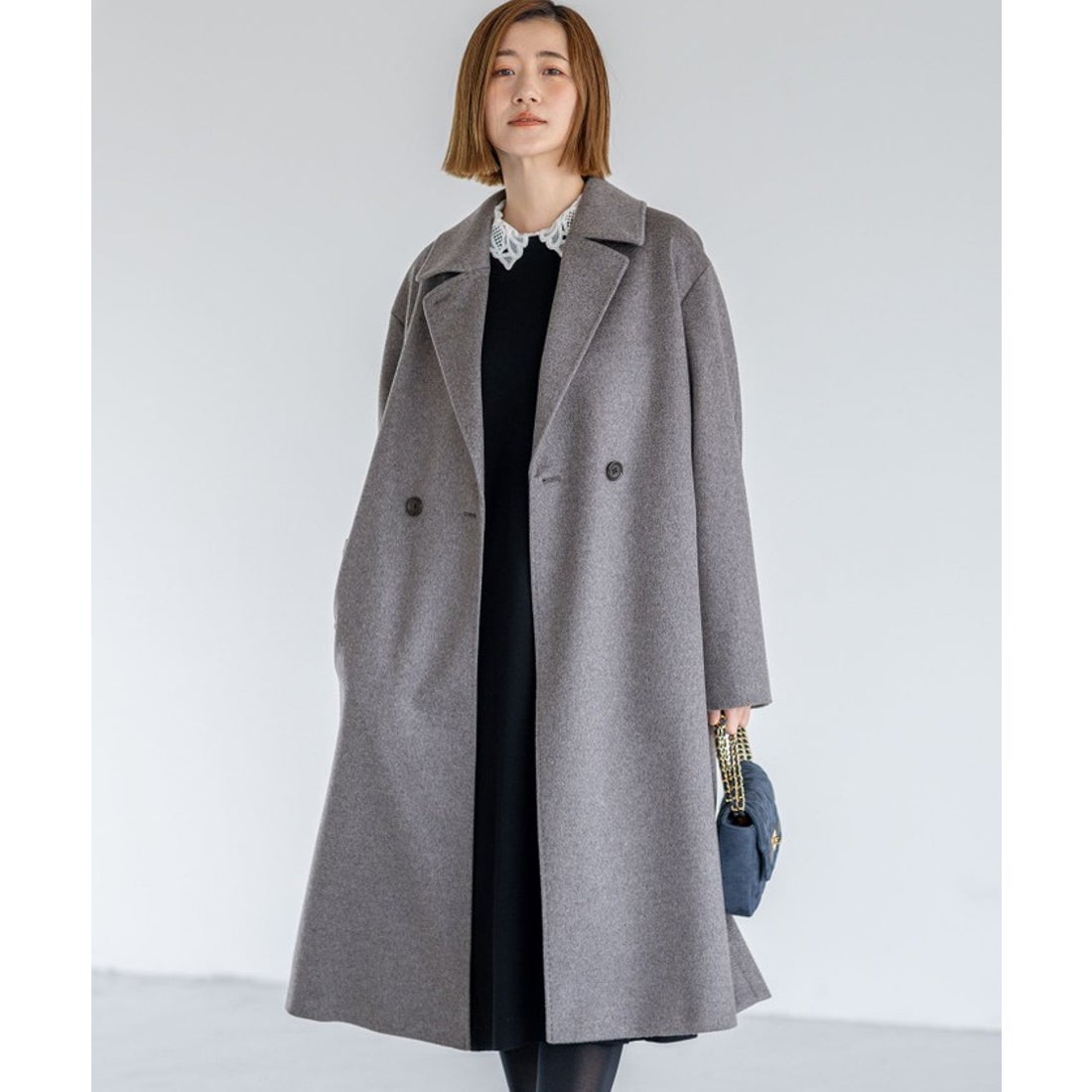 ニジュウサンク チイサイサイズ 23区 S COLOMBOカシミヤビーバー