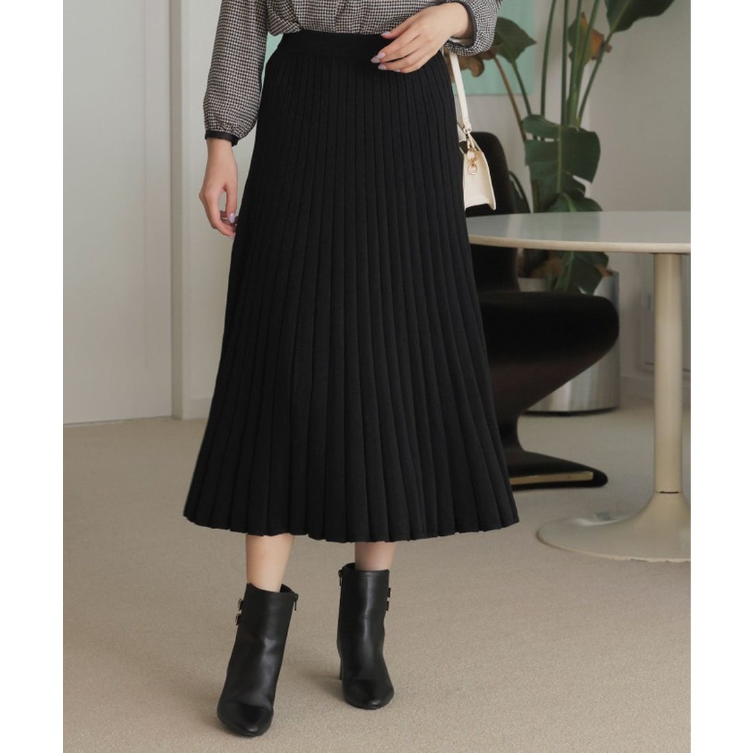 エニィスィス チイサイサイズ ANY SIS S 【CICA加工】ニット フレア