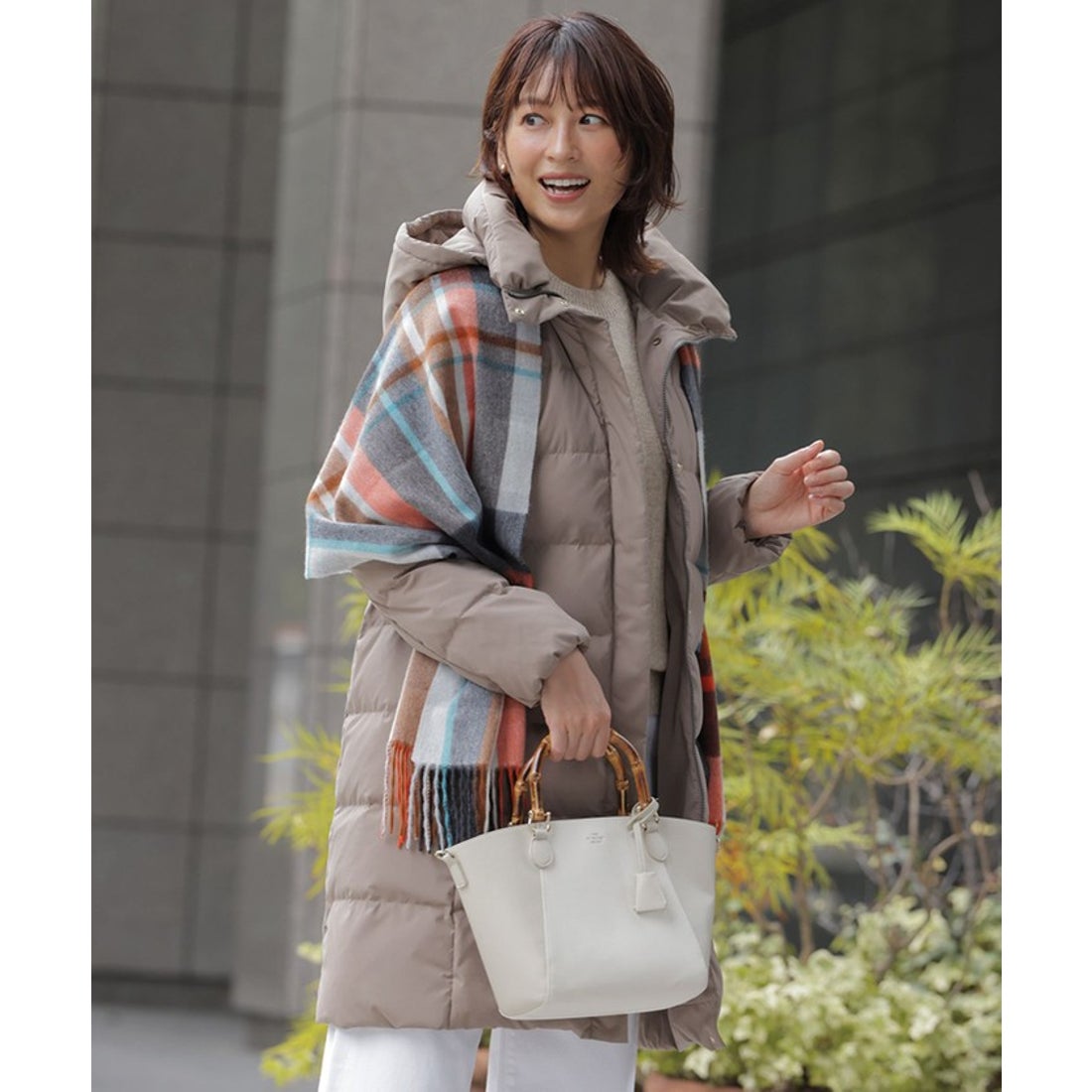 ジェイ プレス レディス J.PRESS LADIES 【洗える・2way】タフタダウン