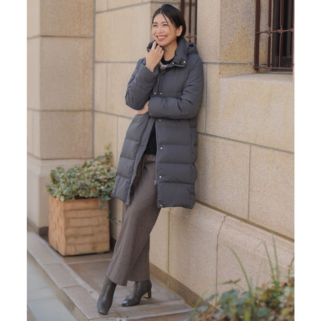 ジェイ プレス レディス J.PRESS LADIES 【洗える・2way】タフタダウン