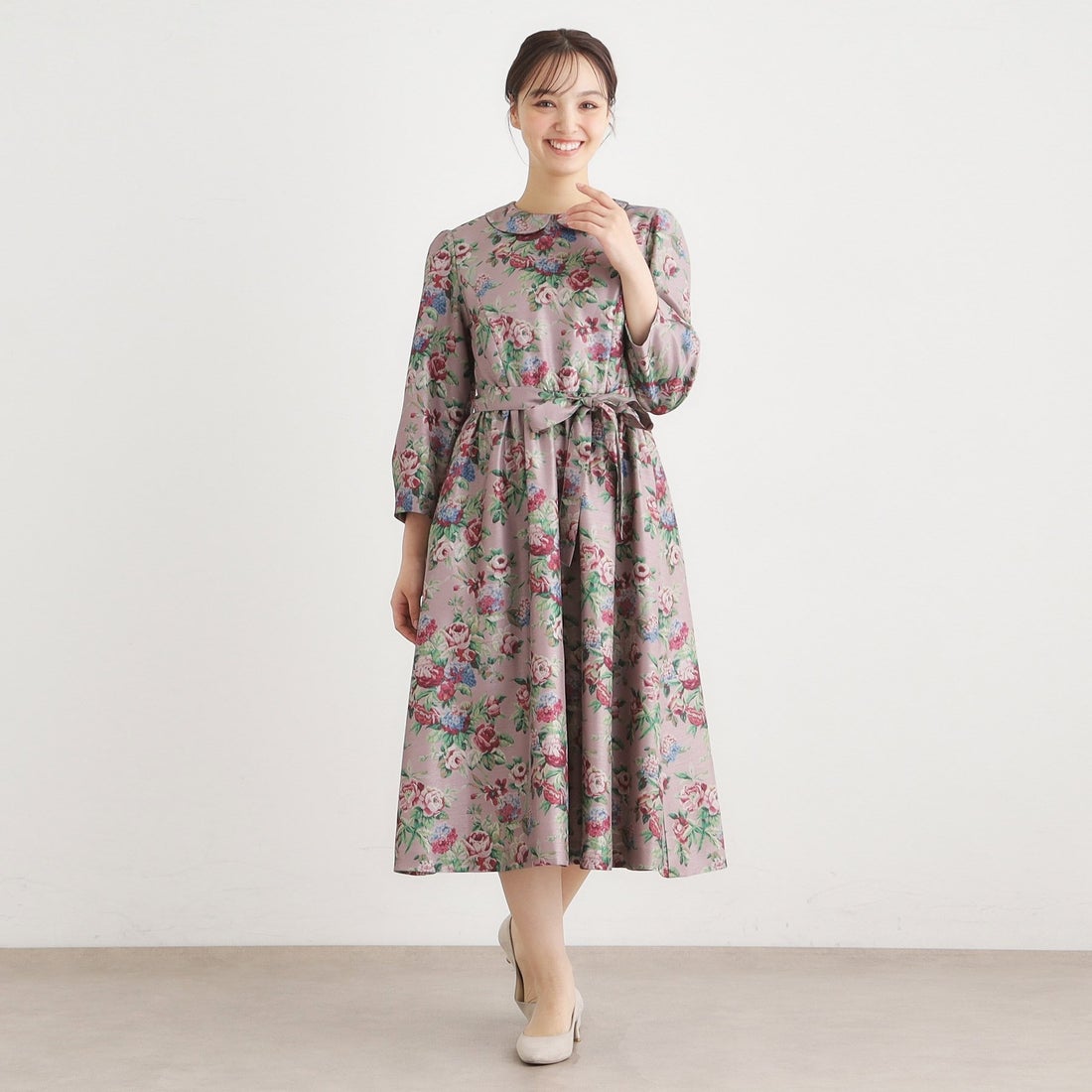 ローラ アシュレイ LAURA ASHLEY 【WEB限定／9分袖／M＿LL 3サイズ