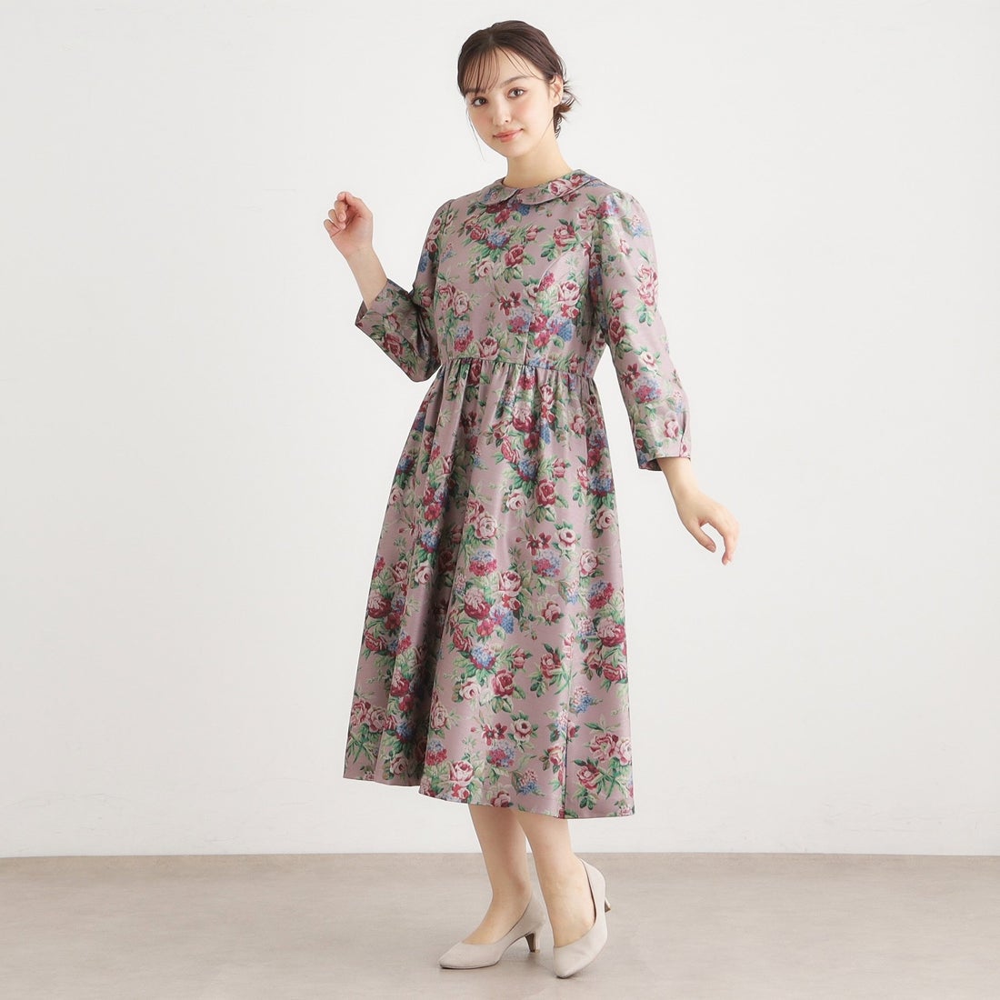 ローラ アシュレイ LAURA ASHLEY 【WEB限定／9分袖／M＿LL 3サイズ