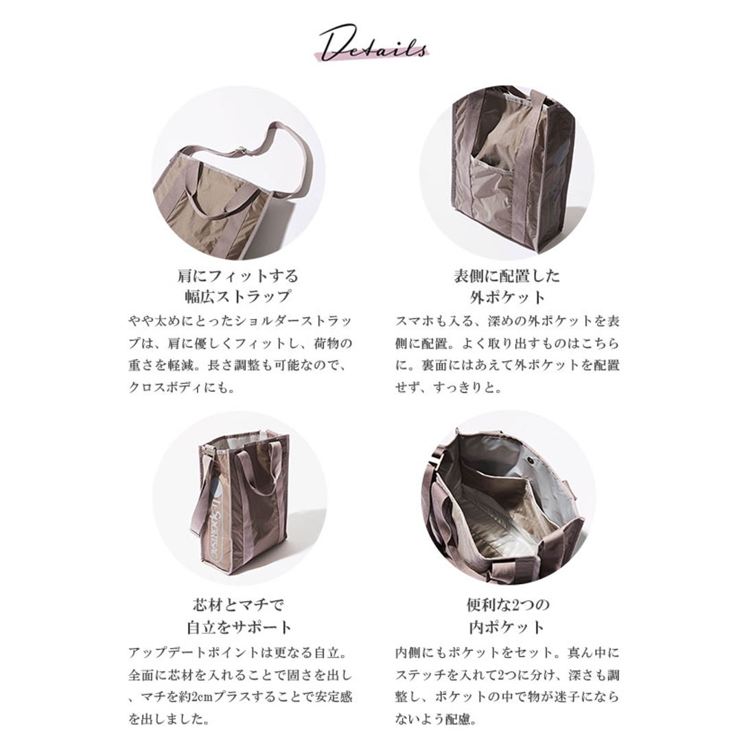 レスポートサック LeSportsac CONVERTIBLE SQ TOTE2 （ムーンロックN