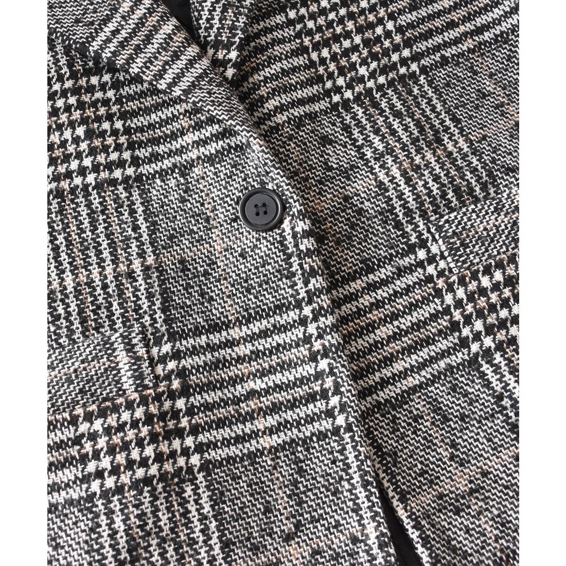 レースレディース Lace Ladies グレンチェック柄ロングチェスター