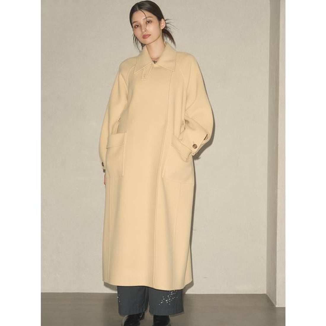 リリーブラウン LILY BROWN リバーコート （YEL） -靴＆ファッション