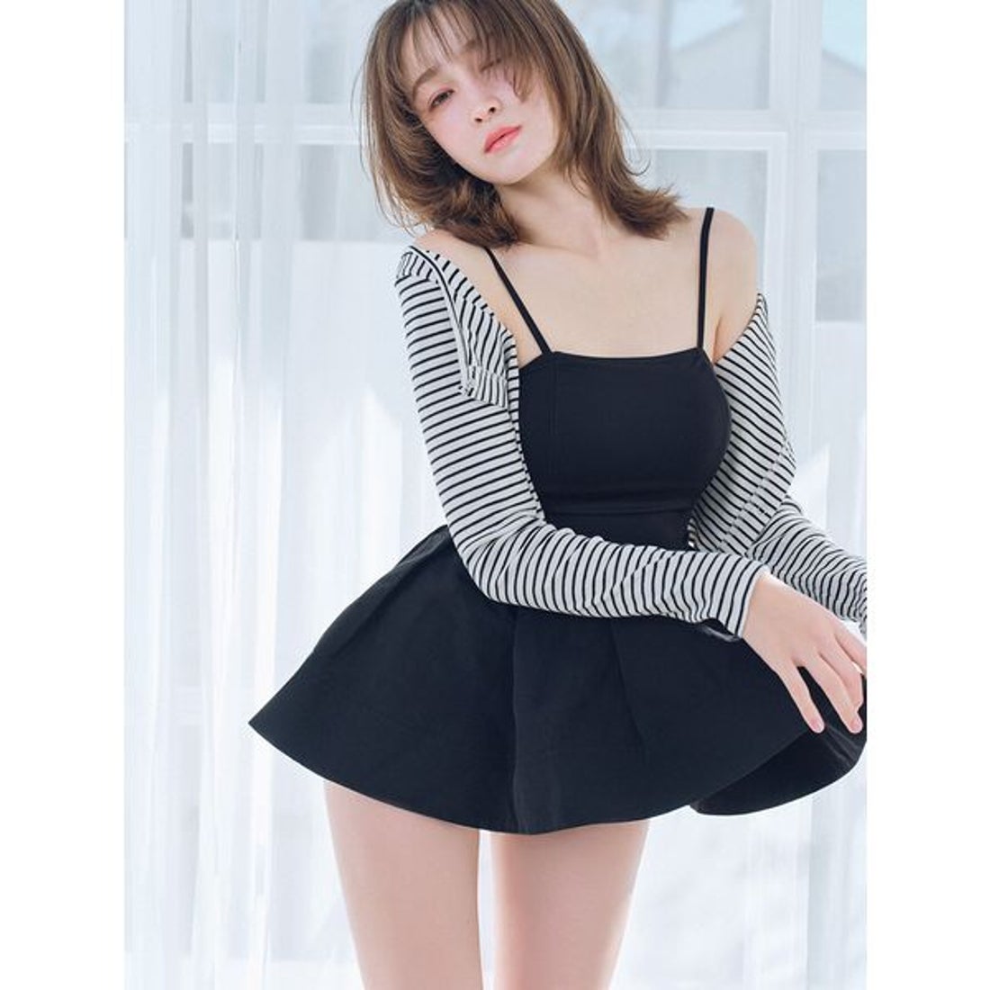 リリーブラウン LILY BROWN 3ピーススウィムウェア （BLK