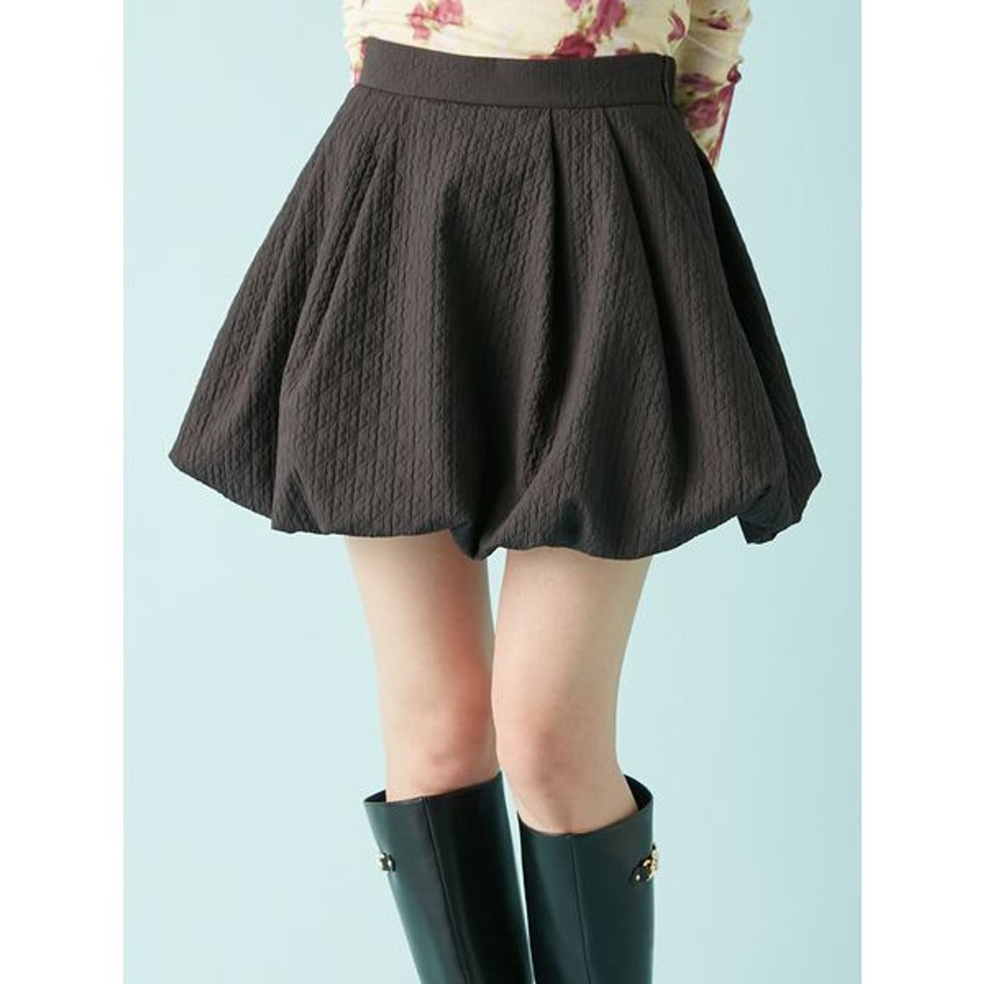 リリーブラウン LILY BROWN バルーンミニスカート （OWHT