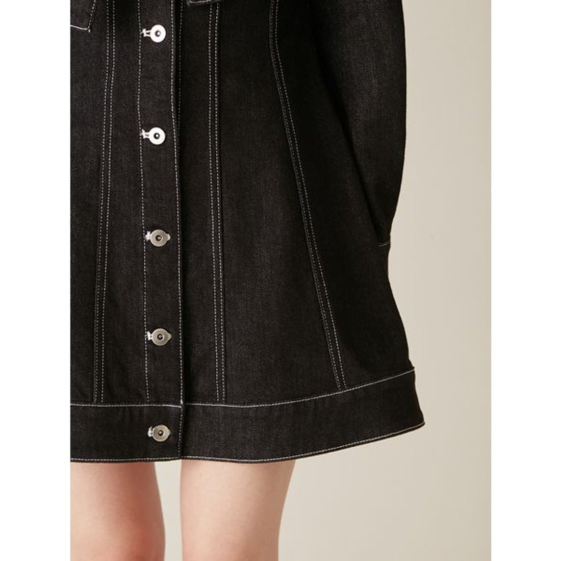 Lily Brown ボウタイデニムミニワンピース 2026年1月新作 リリー