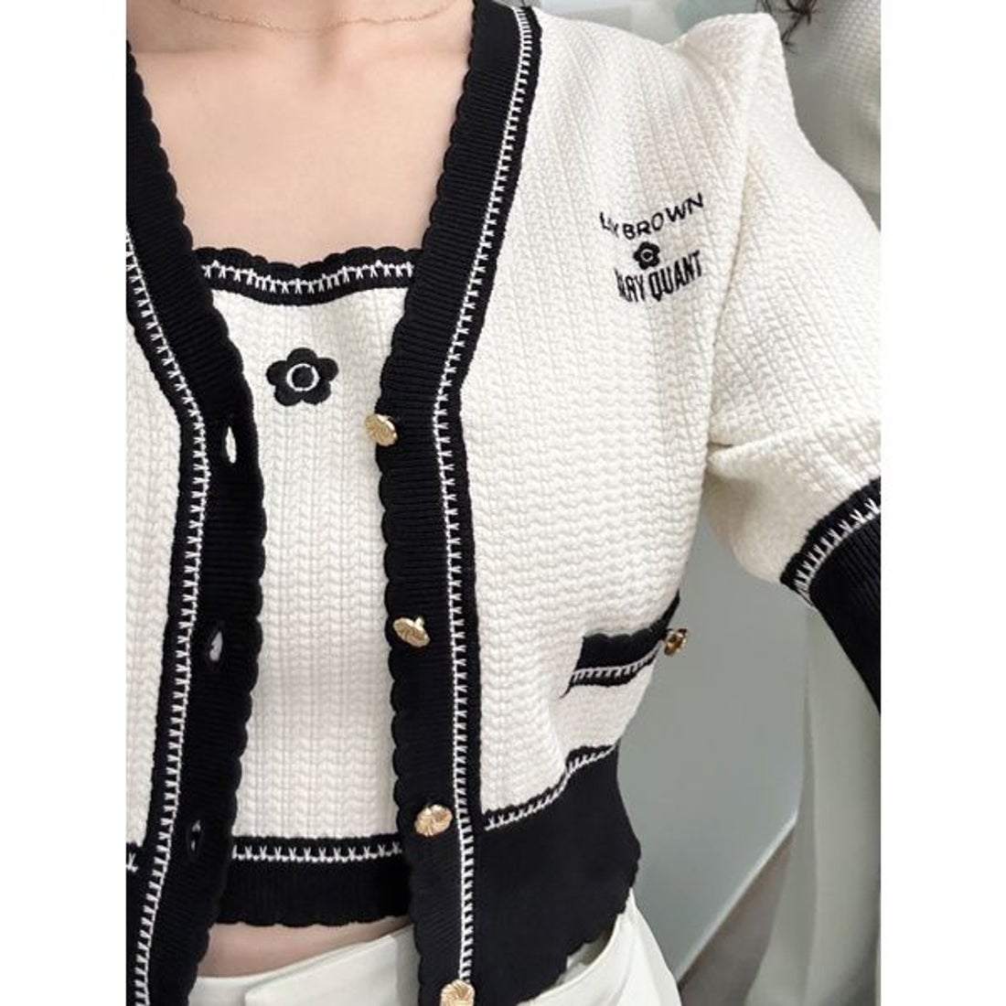 リリーブラウン LILY BROWN 【LILY BROWN×MARY QUANT】バイカラーパフ