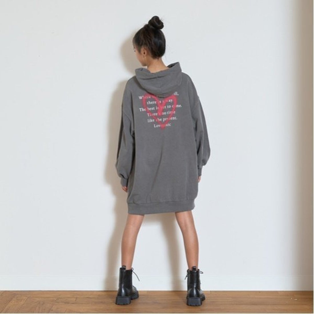 ラブトキシック Lovetoxic 【LTXC】ピグメントパーカワンピース （オフ