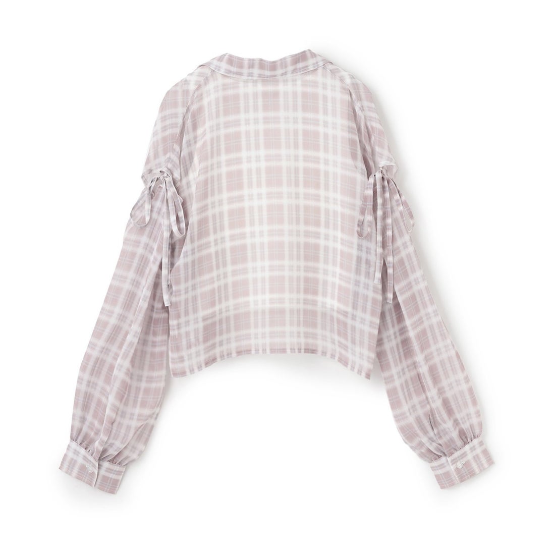 ラブトキシック Lovetoxic インナー付シアーチェックシャツ （ピンク