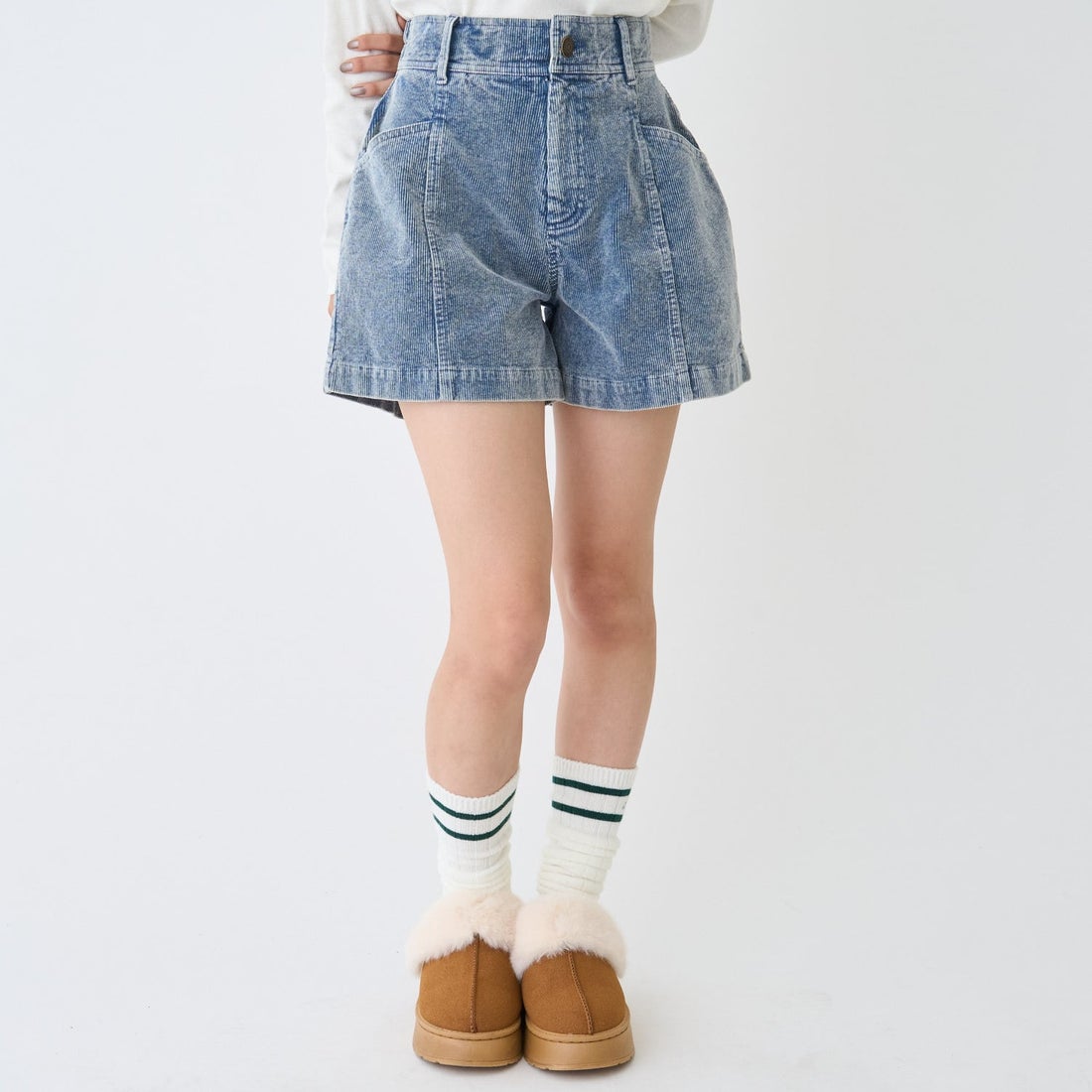 ラブトキシック Lovetoxic こなれ見えコーデュロイショートパンツ