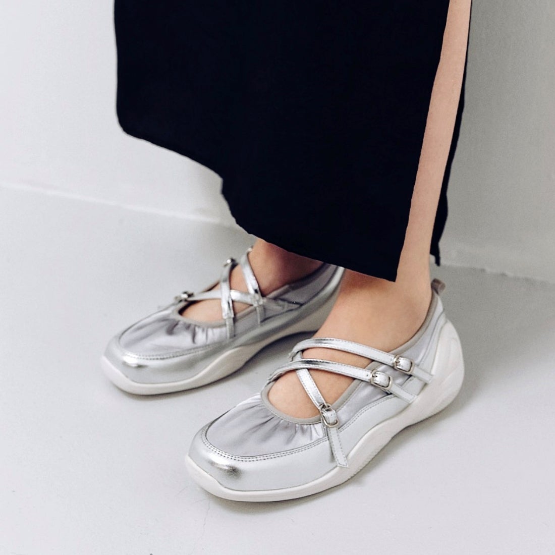 Musica/ムジカ（Silver）バレエボリュームソールスニーカー -Lucida