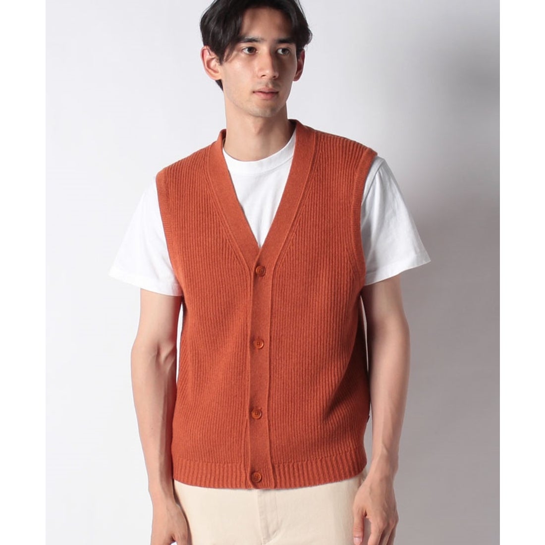 リーバイス LEVI'S カーディガンベスト レッド ROOIBOS TEA （マルチ